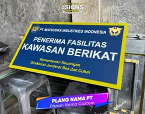 Papan Nama Pt - Plang Kawasan Berikat
