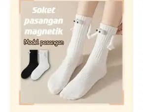 Pasangan Magnetik (Magnet) - Sepatu Kaus Wanita Kaos Kaki Panjang Dewasa Wanita Kaos Kaki Sekolah Pu