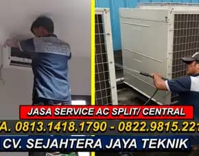 Wa. 0822.9815.2217 - 0813.1418.1790 Jasa Cuci Ac Central Jakarta Timur Terdekat 24 Jam Cv. Sejahtera Jaya Teknik