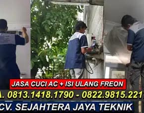 Jasa Service Ac Kartini, Promo Cuci Ac 45 Ribu, Sawah Besar, Jakarta Pusat Terdekat - Cv. Sejahtera Jaya Teknik