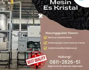 Mesin Es Kristal 1 Ton, Kolaka Timur, Sultra