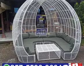 Sofa Gazebo Rotan Sintetis