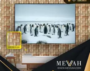 (Mevvah) Wall Panel 3d Pvc Kamar Tidur Gold Di Palu