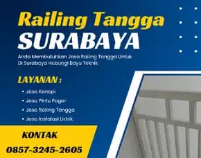 Jasa Railing Tangga Semampir 0857. 3245. 2605