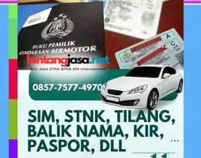 Termurah 0857-7577-4970 Bayar Setelah Jadi Balik Nama Kendaraan Terpercaya Di Jakarta Utara Bintangjasa.Net