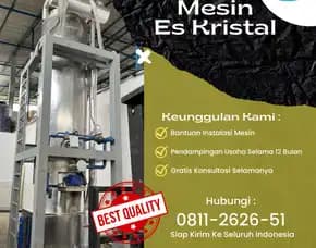 Mesin Es Kristal 1 Ton, Kolaka Utara, Sultra