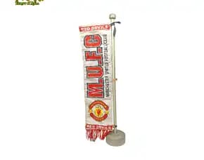 Pajangan Dekorasi Meja Ruangan Official Merchandise Memorabilia Olahraga Sport Bendera Manchester Un