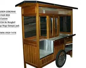 Produsen Pabrik Toko Grosir Gerobak (Model Gerobak Bebek Dan Rawon) Bahan Kayu Dan Besi Murah Terdekat Jakarta