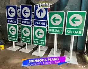 Custom Signage Dan Plang Petunjuk Arah Jalan