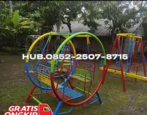 Contoh Ayunan Besi Sederhana Dan Perosotan Custom Kec Tragah Bangkalan