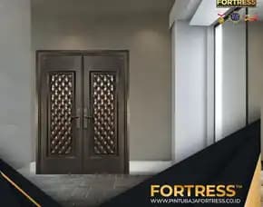 (Fortress) Pintu Besi Baja Ringan 2 Daun Di Palu