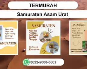 Termurah, 0822-2000-3882 Distributor Samuraten Asam Urat Nganjuk