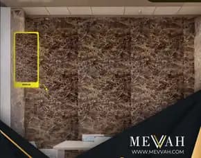 (Mevvah) Pvc Marble Panel For Wall Coklat Di Palu