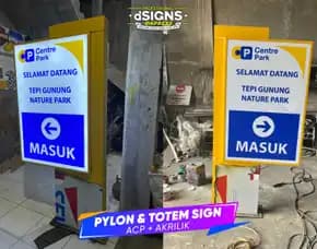 Sign Masuk - Totem Sign - Pylon Sign