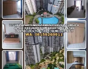 Apartment, Dijual Apartemen Taman Rasuna Tower 9 Jl. Rasuna Said Jakarta Selatan.Lantai 19, L74m