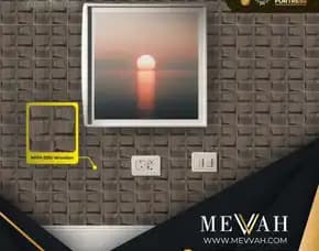 (Mevvah) Wall Panel 3d Motif Kayu Pvc Kamar Tidur Di Singkawang
