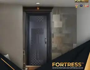(Fortress) Pintu Baja Fortress Black Carbon Di Banjarmasin