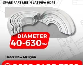 Insert Clamp Alat Las Pipa Hdpe Diameter 200mm
