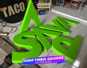 Reklame Huruf Timbul Bandung - Dayatama Advertising