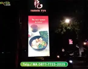 Signboard Neon Box Resto