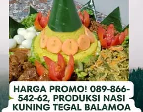 Harga Promo, Produksi Nasi Kuning Tegal Balamoa Pangkah Slawi Adiwerna Kedungbanteng Kemantran