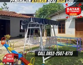 Inspirasi Ayunan Besi Pakai Atap Cocok Untuk Taman Rumah Kekinian Kec Ngaglik Sleman