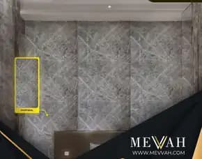 (Mevvah) Pvc Wall Marble Panels Abu Abu Di Pontianak