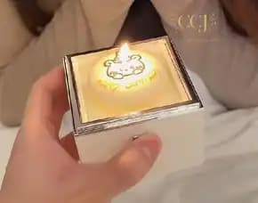 Surprise Promise Ring Box - Hidden Jewelry - Kotak Kejutan Tiup Lilin Kue Ulang Tahun Anniversary
