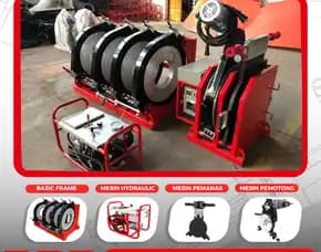 Mesin Pemanas Pipa Hdpe 450mm - Alat Las Pipa Hdpe 18 Inch