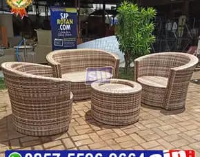 Sofa Tamu Rptan Sintetis, Sofa Rotan Sintetis Outdoor