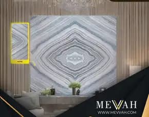 (Mevvah) Wall Panel Pvc Marmer Abu Abu Di Sintang