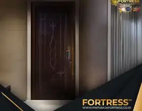 (Fortress) Pintu Baja Motif Kayu Di Banjarmasin
