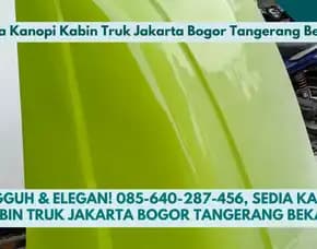 Solid & Maskulin, Sedia Kanopi Kabin Truk Jakarta Bogor Tangerang Bekasi