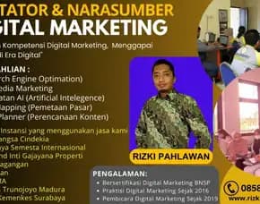 Kredibel 0858-9587-9128 Trainer Narasumber Digital Marketing Bnsp Kemenkop Ukm Sleman Tangerang Rizki Pahlawan