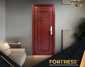 (Fortress) Pintu Rumah Baja Ringan 2 Daun Di Palu