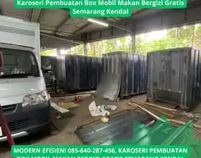 Bersih Higienis, Karoseri Pembuatan Box Mobil Makan Bergizi Gratis Semarang Kendal