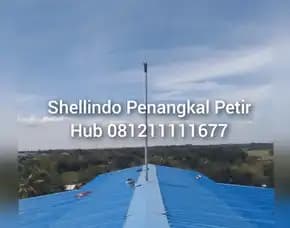 Protechtion R50 : Jasa Pasang Penangkal Petir Radius Blue Curn Sepatan