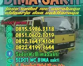 Sedot Wc Bima Sakti 0815-5986-3118 Jasa Sedot Wc Surabaya Rungkut