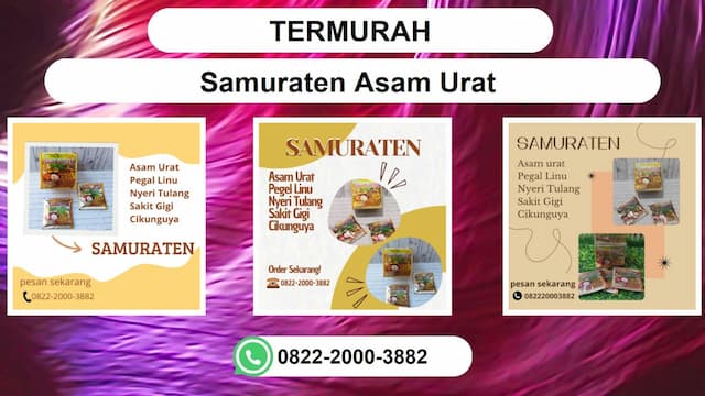 Termurah, 0822-2000-3882 Distributor Samurat En Asam Urat Bandar Lampung