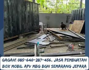 Bergaransi Resmi, Jasa Pembuatan Box Mobil Apv Mbg Bgn Semarang Jepara