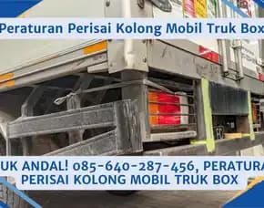 Truk Andal, Peraturan Perisai Kolong Mobil Truk Box