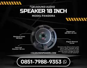 Speaker 18 Inch Elsound Audio Di Jakamulya Bekasi