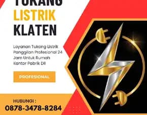 Tukang Listrik Karangnongko 0878-3478-8284 Panggilan 24 Jam