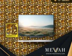 (Mevvah) Wall Panel 3d Dinding Pvc Hotel Gold Di Bengkayang