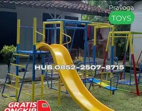 Gambar Ayunan Besi Klasik Dan Mainan Playground Outdoor Kec Nguntoronadi Magetan