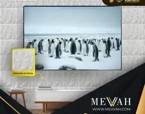 (Mevvah) Modern 3d Wall Panel Pvc Gaming Room White Di Palu