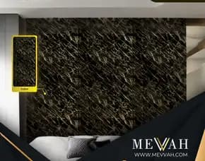 (Mevvah) Wall Panel Dinding Marmer Hitam Di Mempawah