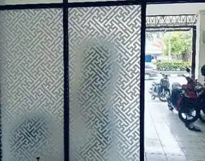 Sticker Sandblast Gedung/Rumah Bsd