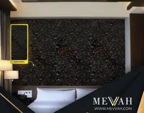 (Mevvah) Wall Pvc Marble Hitam Di Kapuas Hulu