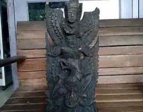 Garuda Wisnu Kencana Patung Jadul Kuno Kayu 48cm